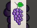 Grapes drawing | Grapes Colour 🔥😍 #shorts #youtubeshorts #art #drawing #trending #drawingideas