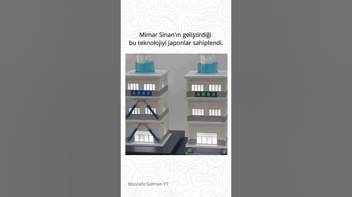 Mimar Sinan'ın geliştirdiği bu deprem teknolojisini Japonlar sahiplendi.