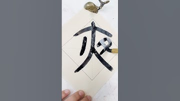 Cursive script “夜”#书法 #calligraphy #chinesecalligraphy #handwriting #書法 #文化 #中国 #艺术 #china #art #書道