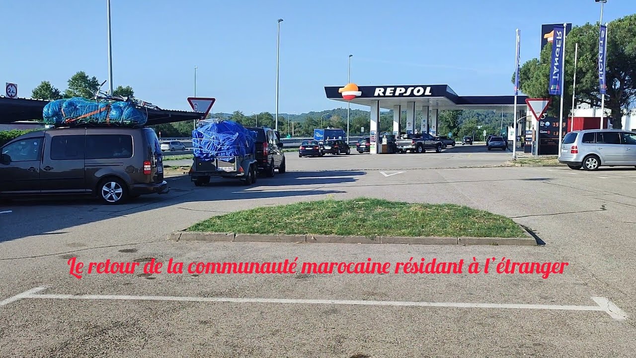 عودة الجالية المغربية المقيمة بالخارج طريق بلجيكا فرنسا اسبانيا جزء الأول   les marocaine