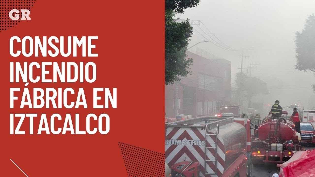 Consume incendio fábrica de colchones en Iztacalco