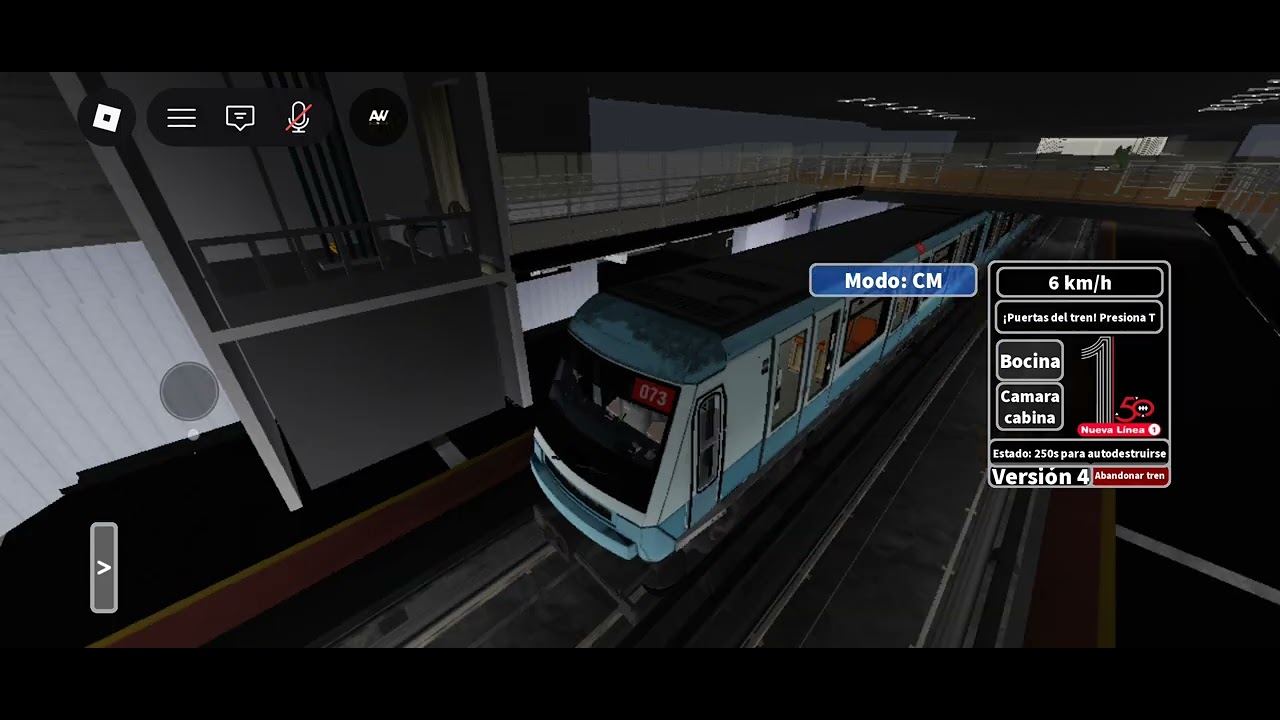 Linea 1 del  metro de Santiago de neptuno a unión latinoamericana  roblox latinoamericana 