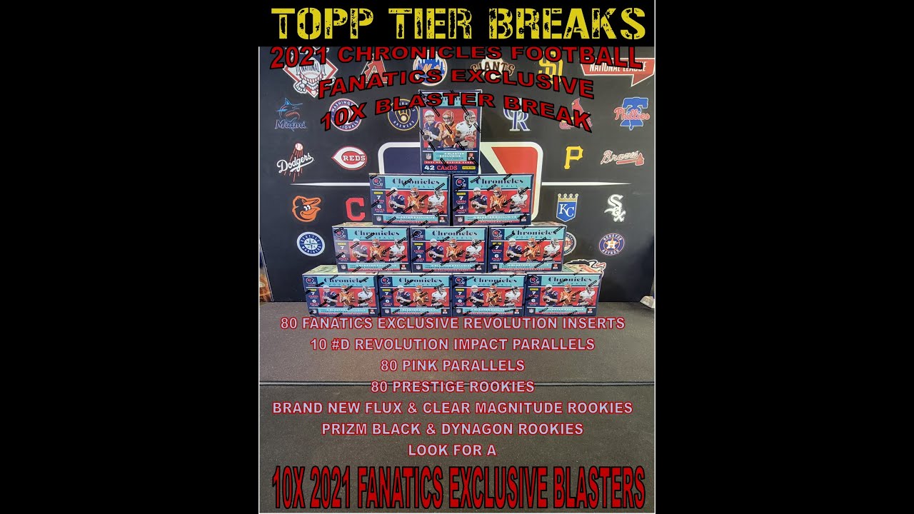 2021 FANATICS EXCLUSIVE CHRONICLES NFL 10X BLASTER BOX LIVE BREAK 666
