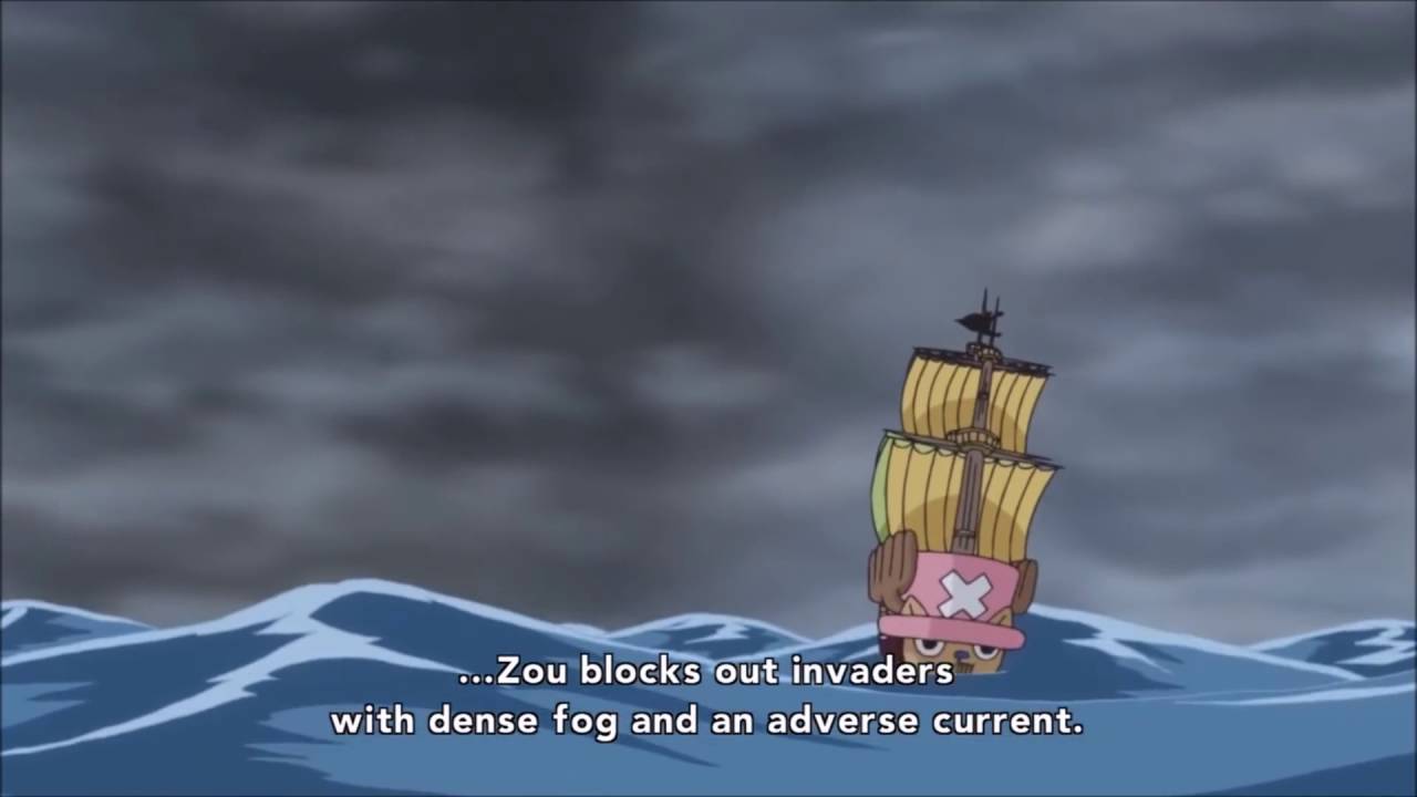 Straw Hats Arrive At Zou One Piece Episode 751 Youtube