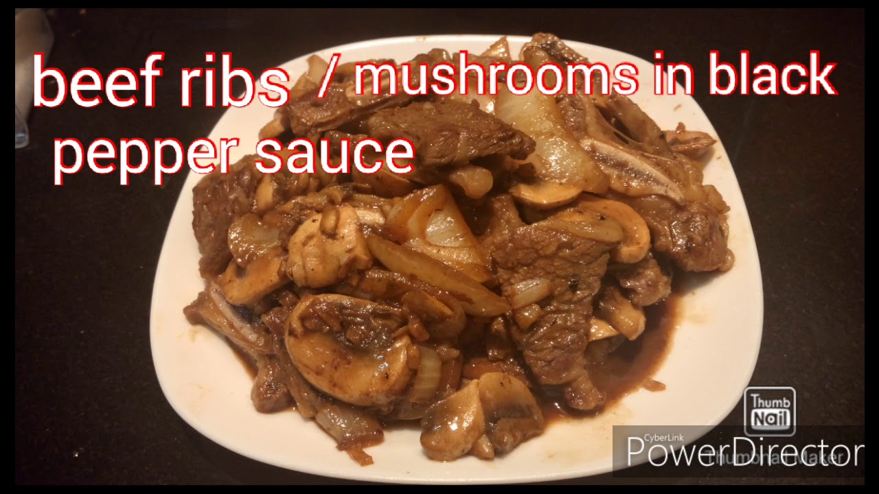 How to cook Pan Fried Beef with Mushrooms in Black Pepper Sauce YouTube