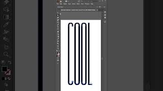 Illustrator tutorials - Wave text effect #shorts