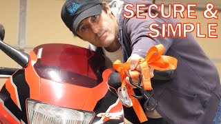 How To Tie Down A Sportbike Or Scooter!