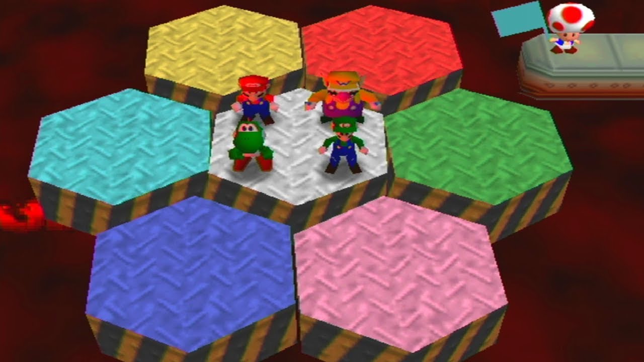 Mario Party 2 Minigames - Mario vs Luigi vs Wario vs Yoshi (Master CPU)