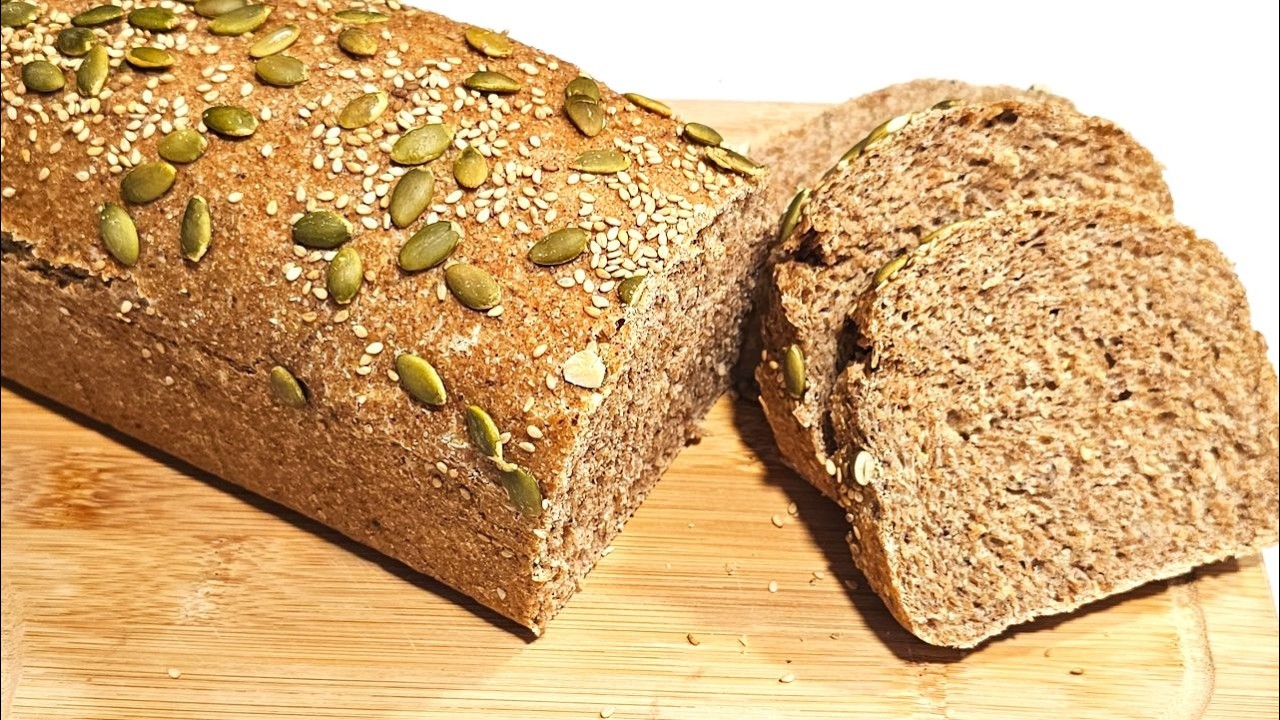 Paine Integrala Sanatoasa, fara Framantare | Reteta foarte usoara!