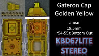 Gateron Cap Golden Yellow KBD67Lite Mechanical Keyboard Switch Stereo Sound Test screenshot 2