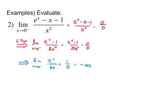 Section 8.7- Indeterminate Forms and L'Hopital's Rule