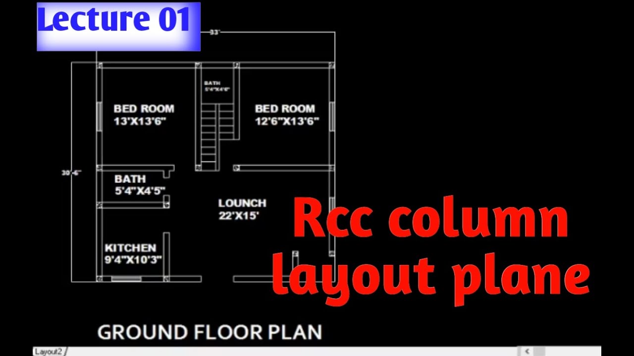 How to draw Frame structure building plan in AutoCAD || Structural Drawing