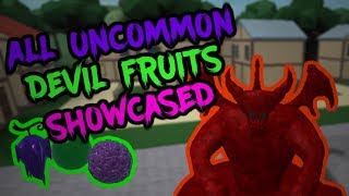 Sop All Uncommon Devil Fruits Showcased Steve S One Piece By Snipz - roblox alpha steve's one piece hack money