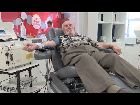 He donated blood every week for 60 years and saved the lives of 2.4 million babies