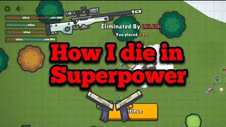Zombs royale - how i die in superpower!