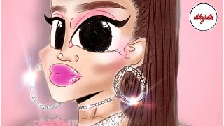 How to draw Ariana Grande “7 Rings” Edition Pt.2 ✍🏽💍 screenshot 5