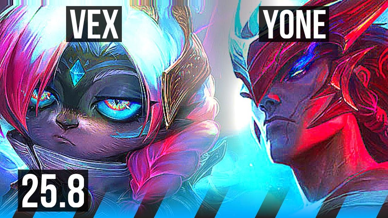 VEX vs YONE (MID) | KR Grandmaster | 25.8