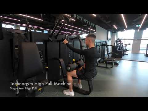 Single Arm High Pull - Technogym High Pull Machine