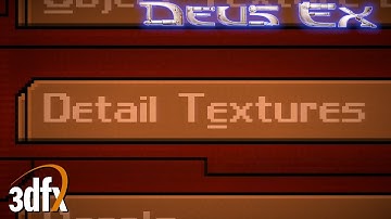 Does Detail Texturing slow down a 3dfx Voodoo2 in Deus Ex?