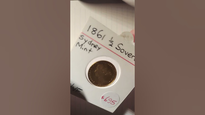 Gold Rush Coin - 1861 Australian Gold Half Sovereign