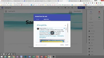 Adding Twitter Feed to New Google Sites Page
