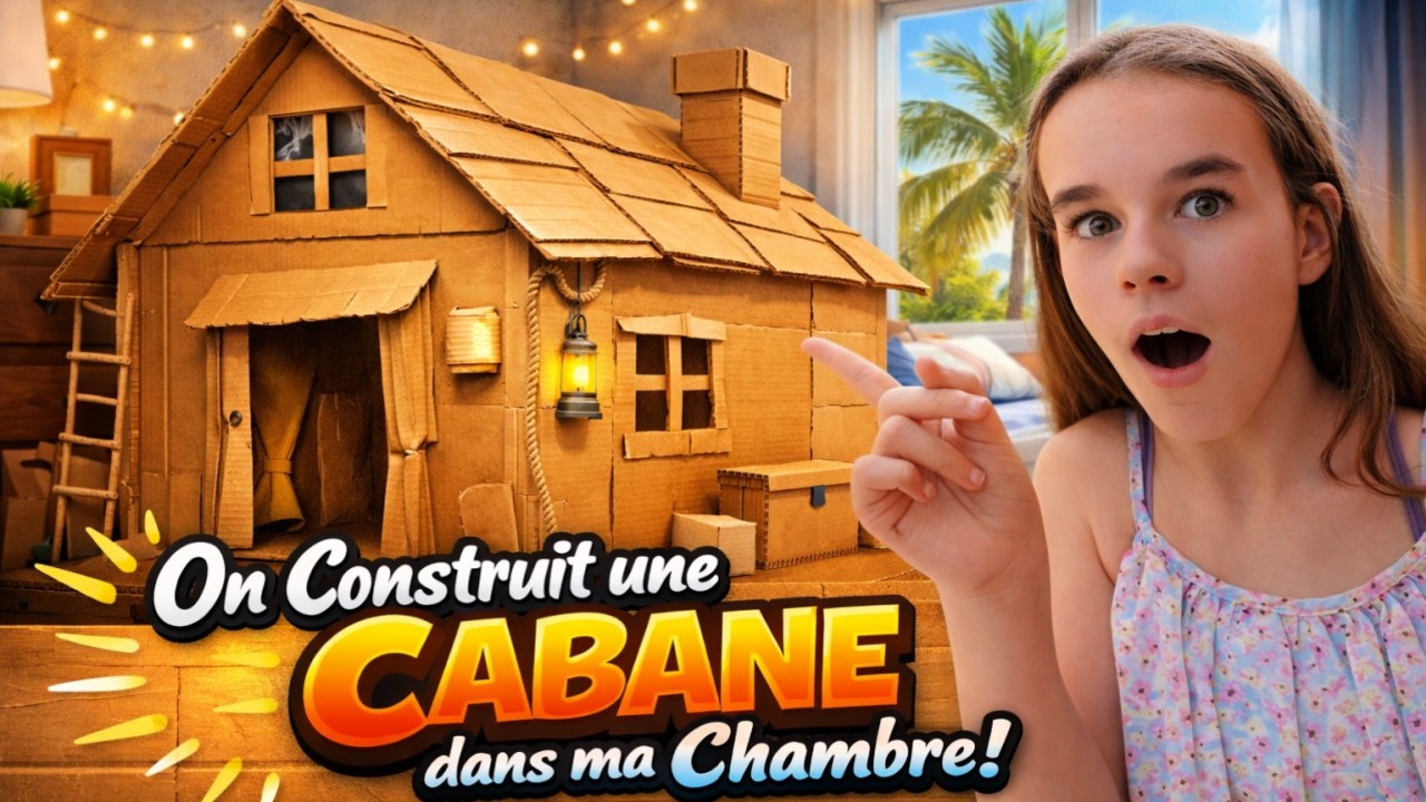 ON CONSTRUIT UNE CABANE DANS LA CHAMBRE DE OCEANE