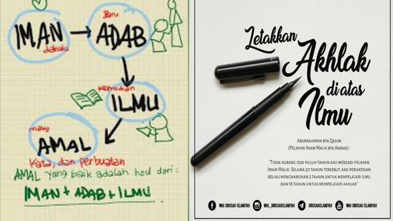 Akhlak lebih tinggi dari ilmu