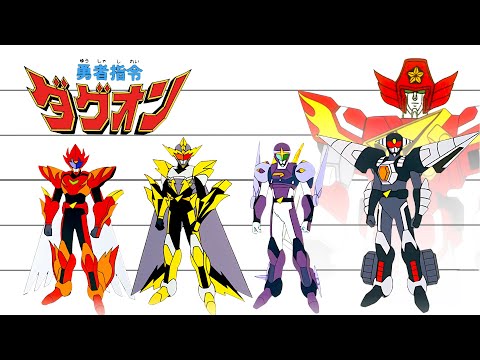 勇者指令ダグオン | キャラクター身長比較