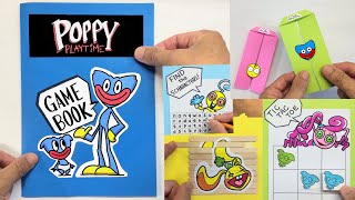 DIY😊Kawaii 4 Paper Gaming book😊Poppy Playtime Chapter2 Funny Paper Craft Games Book