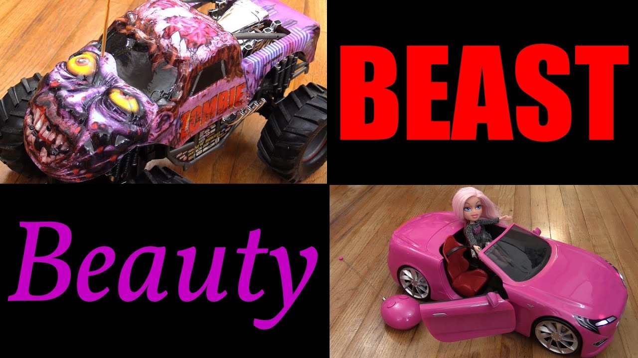 RC TOYS! Monster Jam Truck ZOMBIE and BRATZ Remote Control Car Playtime