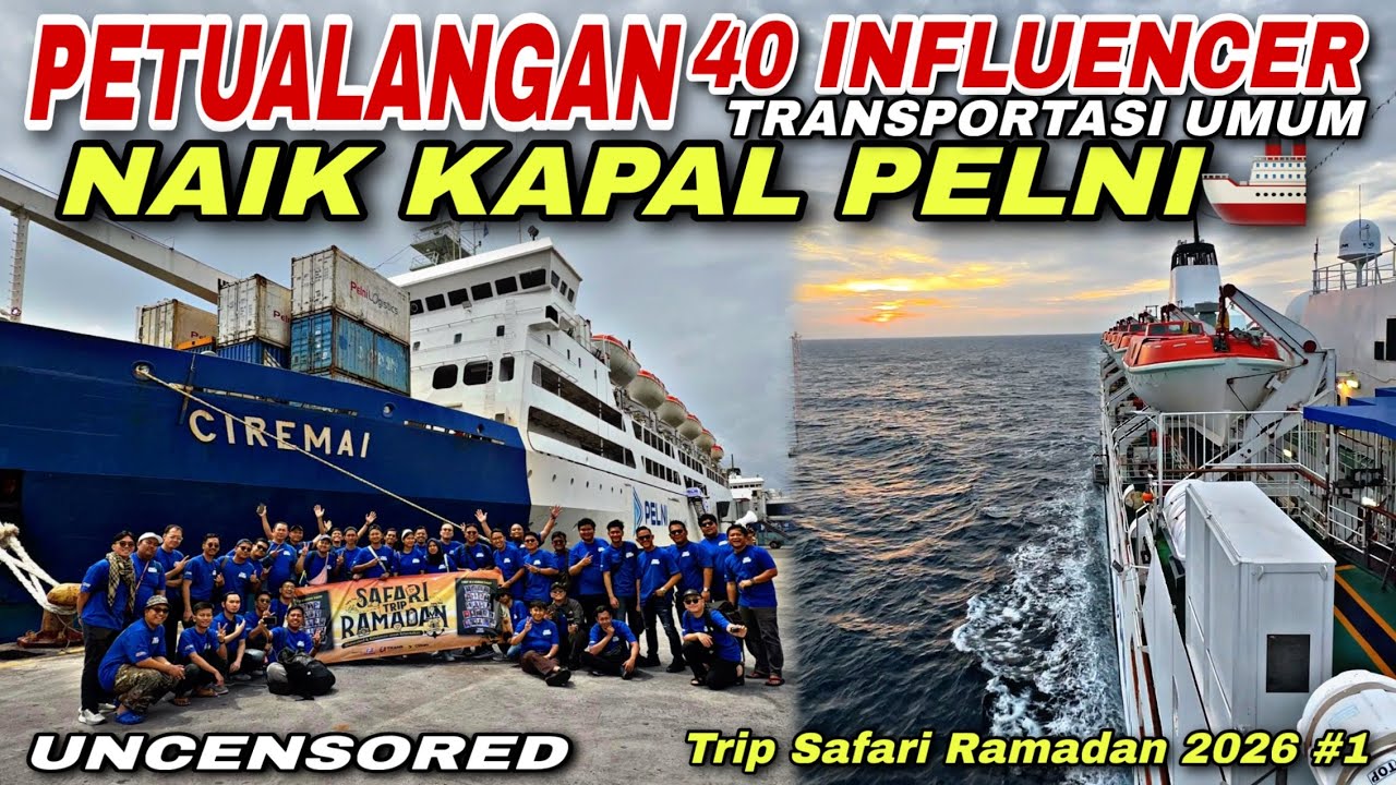 Petualangan Seru Bareng 40 Influencer Transportasi Umum Naik Kapal Pelni 😱| trip KM Ciremai