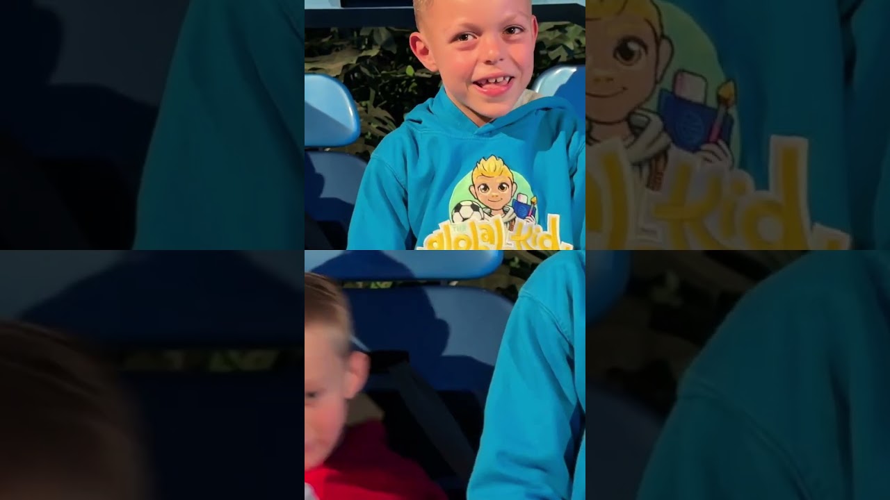 Boys Scream on Spinning Ride, Then Face Raptors! 