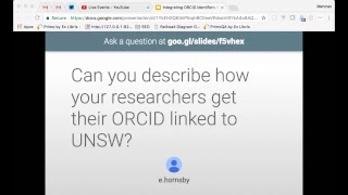 Integrating ORCID identifiers in an institutional repository