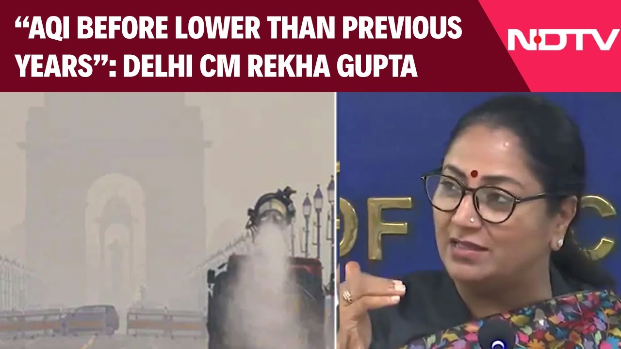Delhi CM Rekha Gupta: AQI Before And After Diwali Lower Than Previous Years