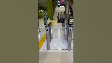Face Recognition Boarding Gate in Gambir station.