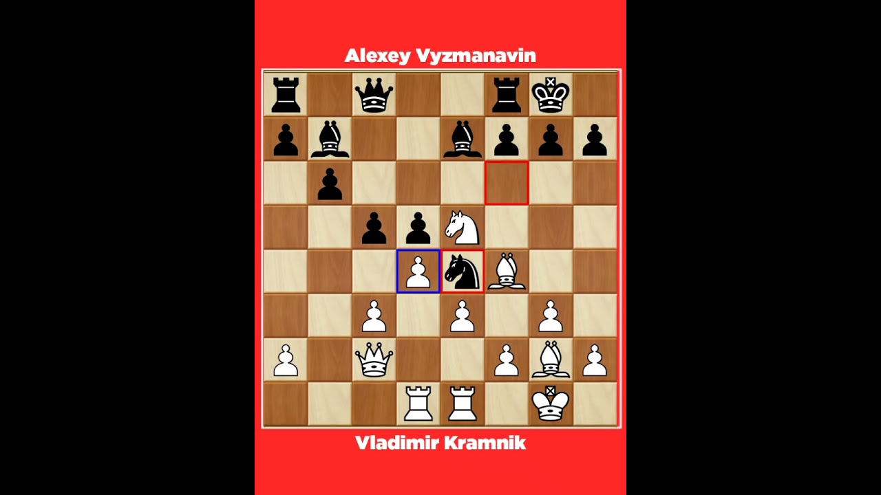 Vladimir Kramnik vs Alexey Vyzmanavin √ Chess Grand Prix Paris France , 1994.