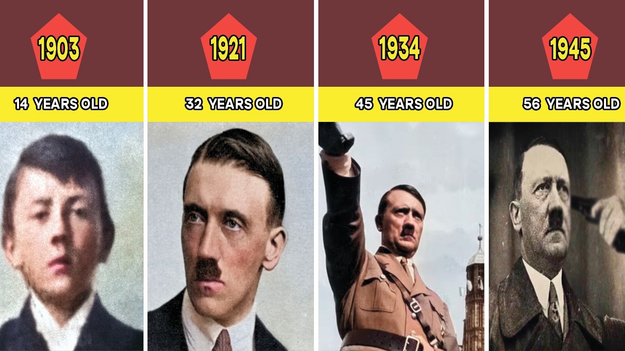 Adolf Hitler Transformation From 1 To 56 Years Old