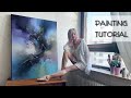 Abstract Acrylic Painting Tutorial / Multilayered Gradient Technique / 2020