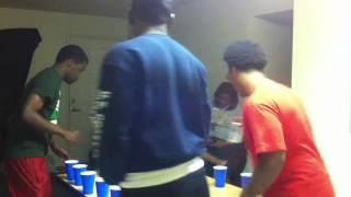 Flip Cup at the frat house