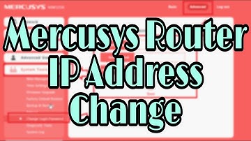 Mercusys WiFi Router IP Address Change || How to change Mercusys WiFi Router IP address | IP change