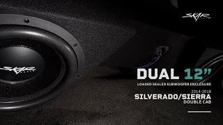 Skar Dual 12 Sealed Subwoofer Enclosure for 2014-2018 Chevy Sierra Double Cabs