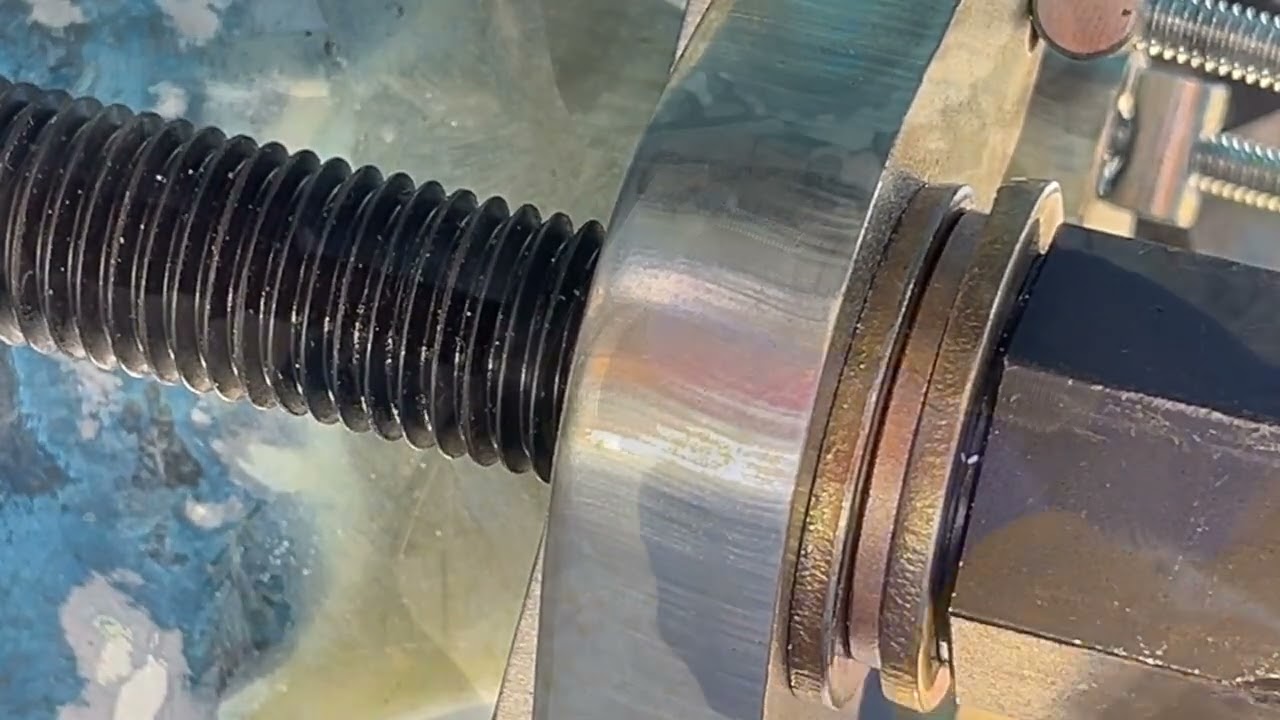 Reinstalling the cutlass bearing on Miss Lucy.