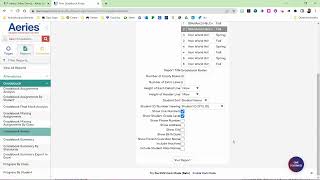 Aeries Print Class Roster  (Gradebook and Attendance)