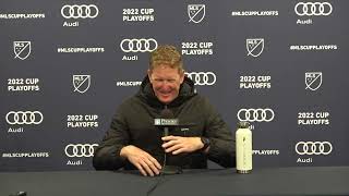 Jim Curtin speaks after winning the Eastern Conference Championship