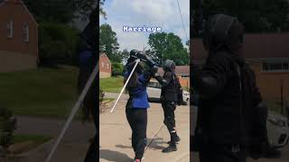 Marital conflict resolution when you both are trained in sword fighting #martialarts #hema #fencing