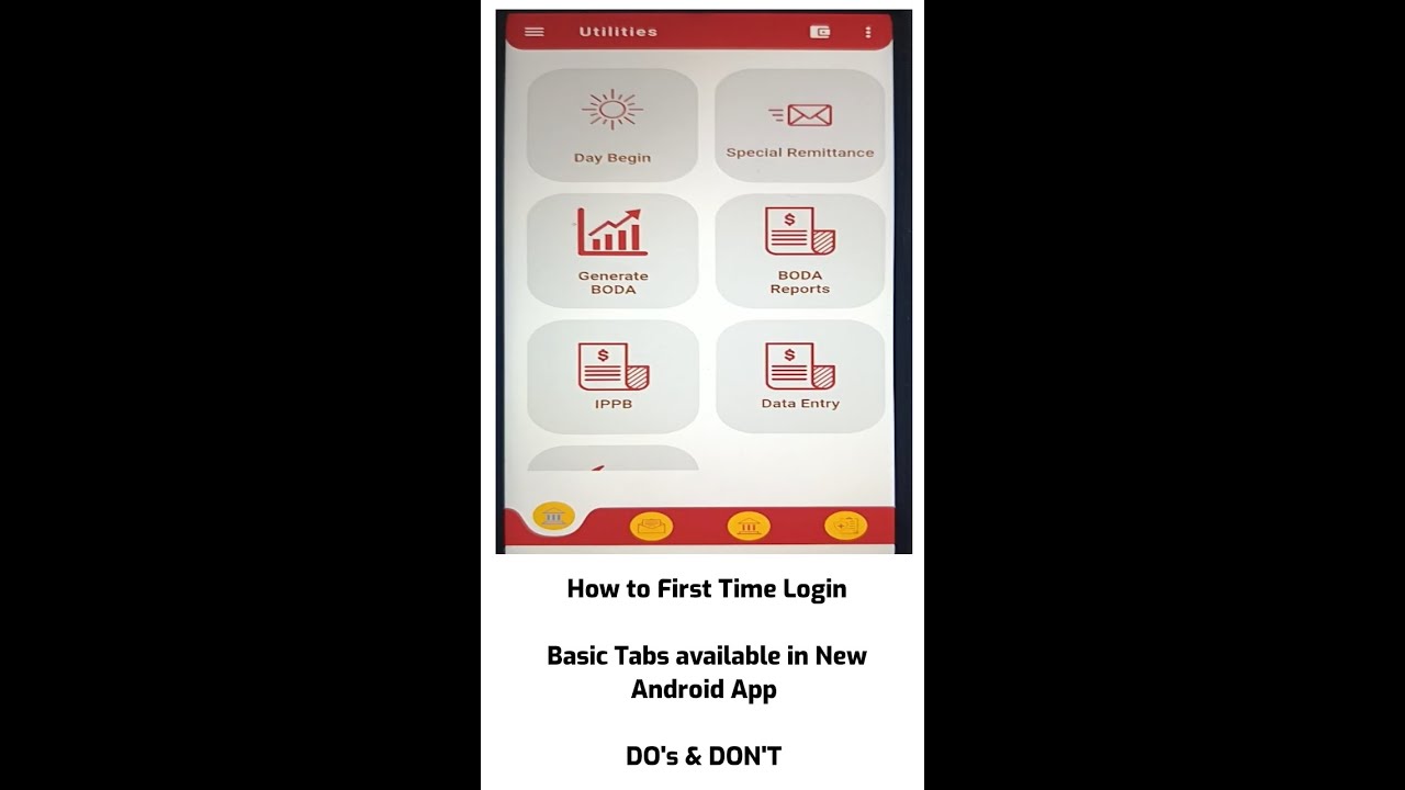 First time login process & Day Begin under Utility in New Darpan Mobile ...