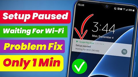 Setup paused problem | how to remove app update are ready connect to wifi to continue android setup