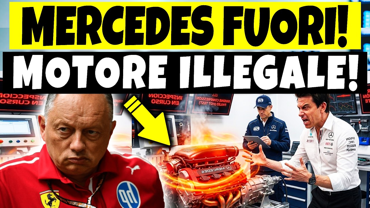 Mercedes SQUALIFICATA! Mercedes COSTRETTA a togliere il TRUCCO SEGRETO del motore 2026!