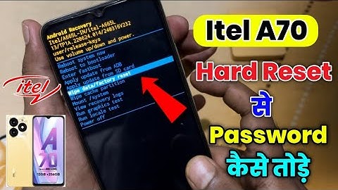 itel A70 ( A665L ) Hard reset | Pattern, Password, Pin unlock | How To Hard Reset Itel a70