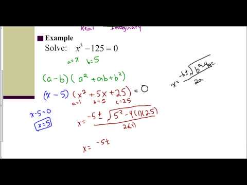 Lesson 6.5 - Introduction to Solving Cubic Equations